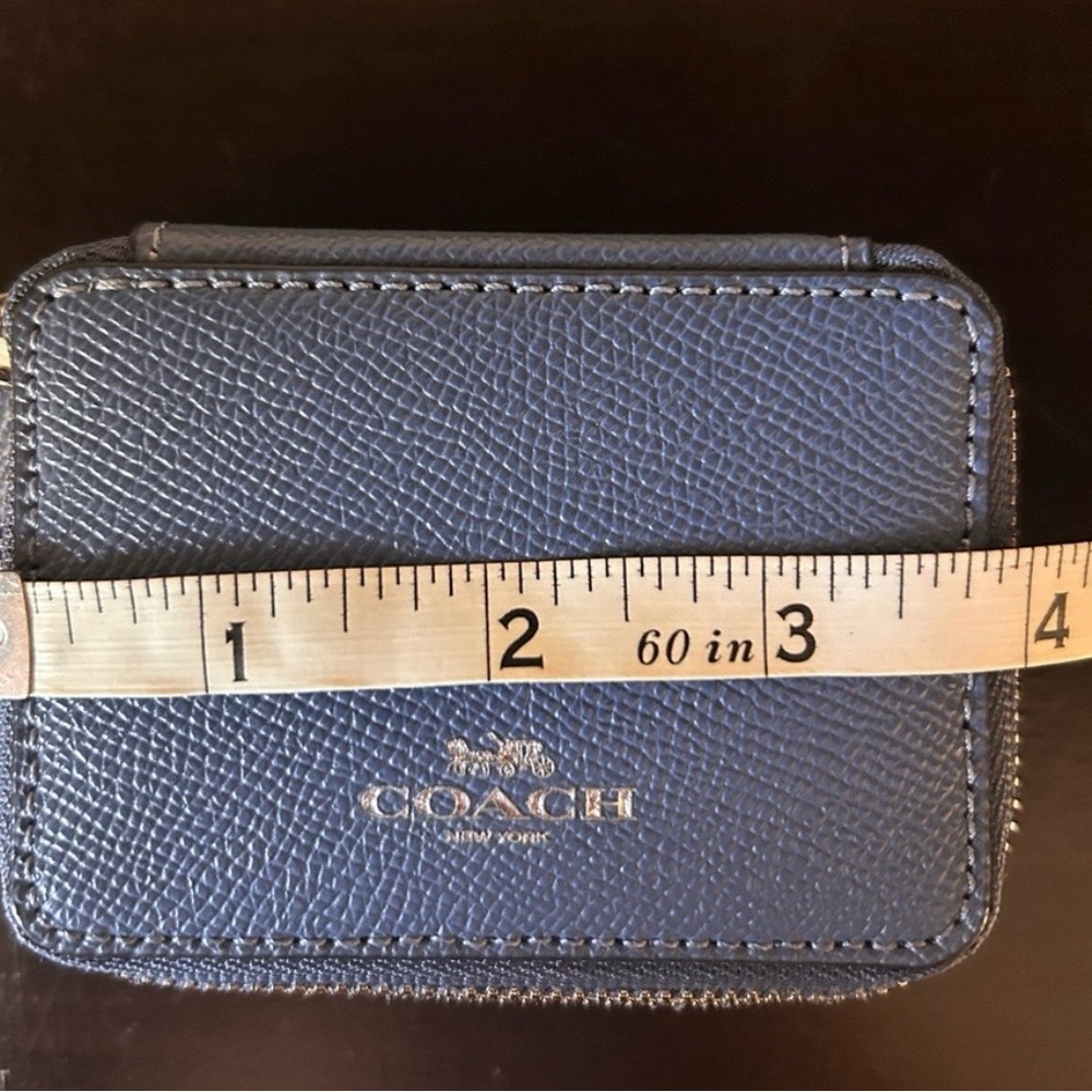 Coach Blue Leather Jewelry Box - Picture 6 of 7